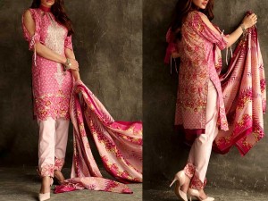 Libas Embroidered Lawn Dress LS-1B Price in Pakistan