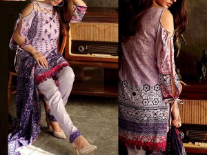 Libas Embroidered Lawn Dress LS-3B Price in Pakistan