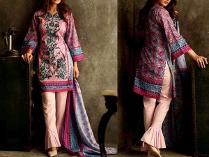 Libas Embroidered Lawn Dress LS-6B Price in Pakistan