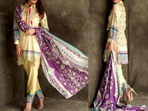 Libas Embroidered Lawn Dress LS-7B Price in Pakistan