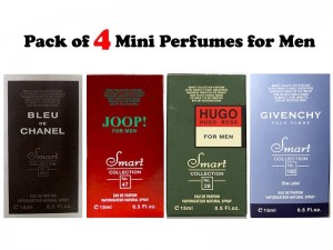Pack of 4 Mini Perfumes for Men - 15ml Price in Pakistan