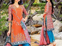MTF Embroidered Lawn Dress D01-B Price in Pakistan